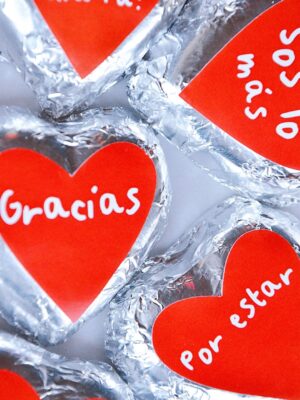 Corazones con dulce de leche grandes Día del Padre x24