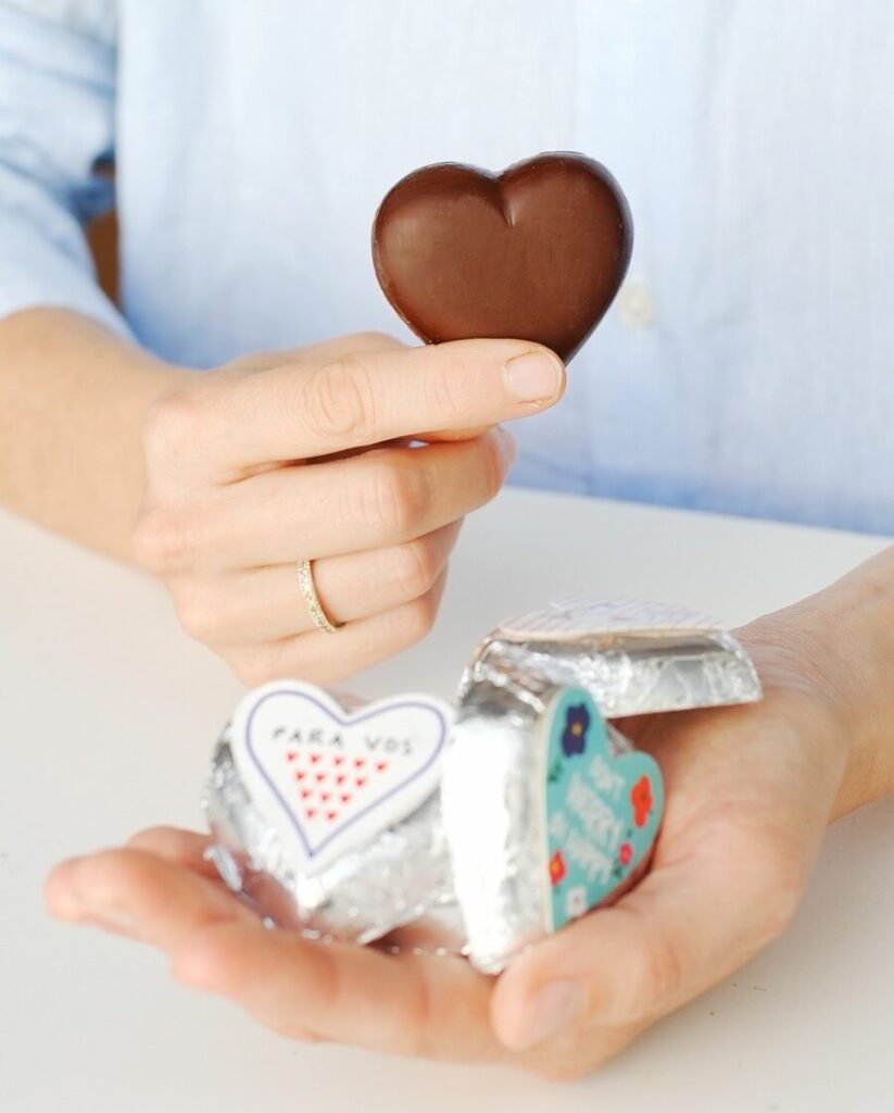 Corazones con dulce de leche x24