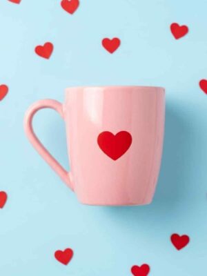 Combo Tazas - Corazón rosa