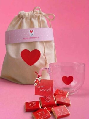 Combo Tazas - Corazón transparente
