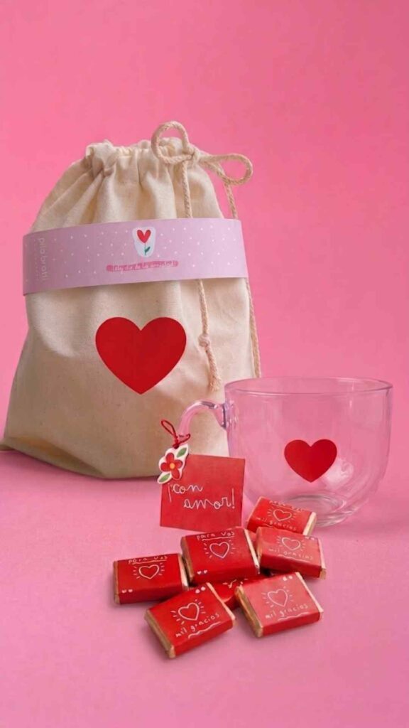 Combo Tazas - Corazón transparente
